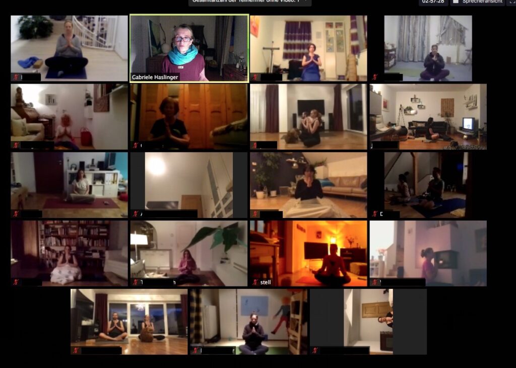 YOGA virtuell online zoom YOGABI
