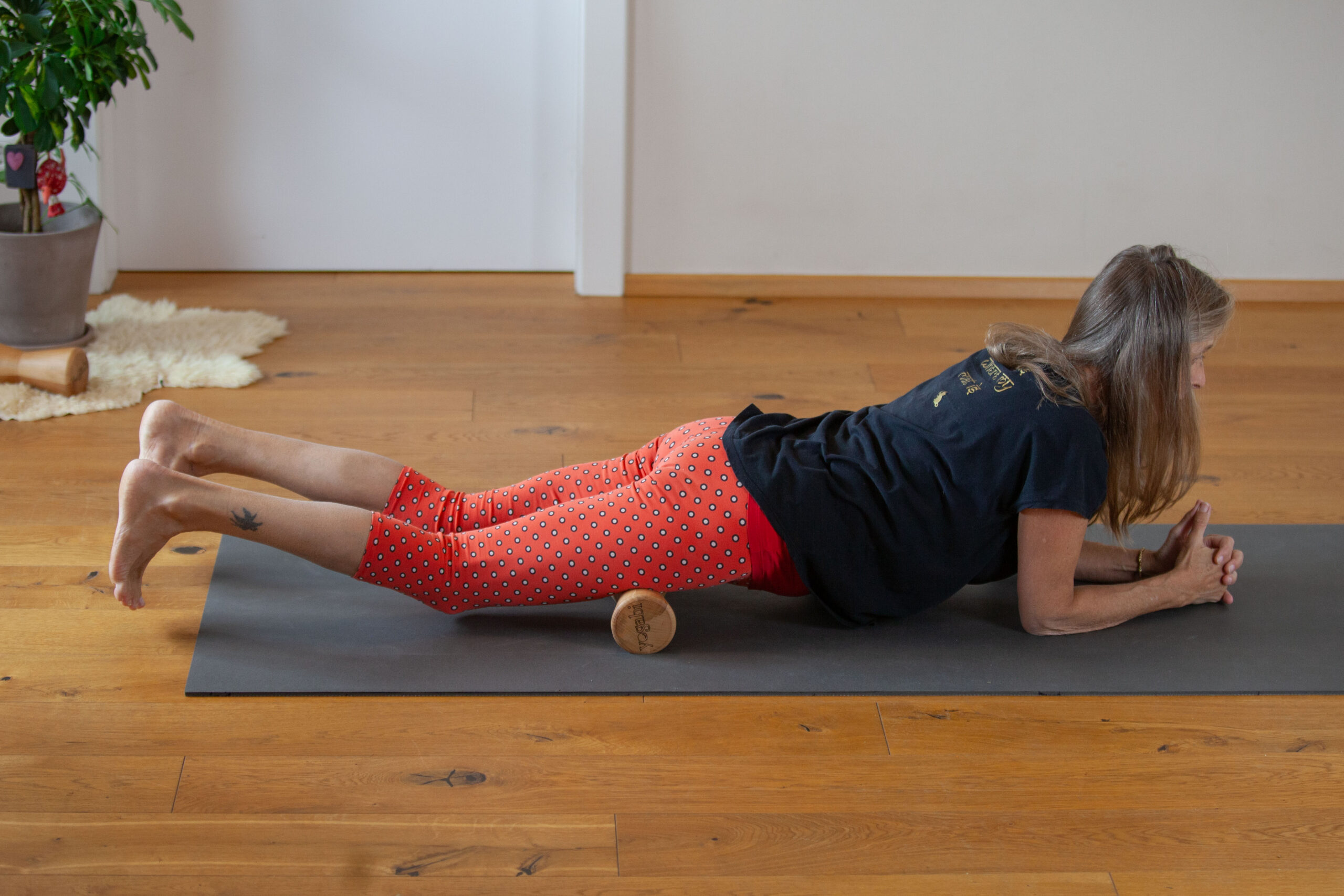 Faszienrolle Holz Body Massage